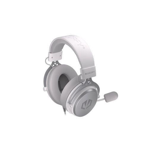 ENDORFY VIRO Plus USB Onyx White Headset Vezetékes Fejpánt Zene/általános Fehér