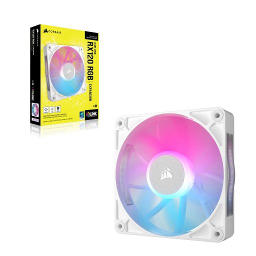 Corsair iCUE LINK RX120 RGB 12 cm Fehér 1 db
