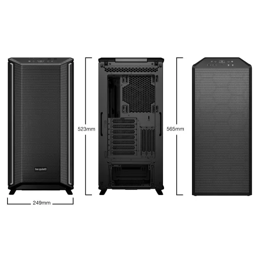 be quiet! Dark Base 701 Black Midi Tower Fekete