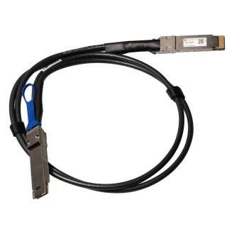   Mikrotik DDQ+DA0001 InfiniBand és száloptikai kábel 1 M QSFP-DD DAC Fekete