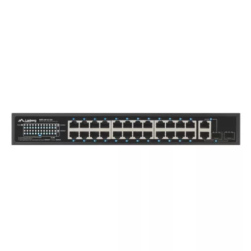 Lanberg RSFE-24P-2C-360 hálózati kapcsoló Beállítást nem igénylő (unmanaged) Gigabit Ethernet (10/100/1000) Ethernet-áramellátás (PoE) támogatása 1U Fekete