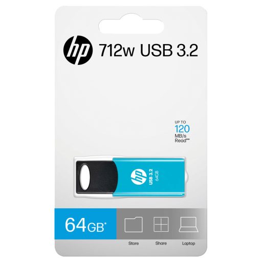 HP 712w USB flash meghajtó 64 GB USB A típus 3.2 Gen 1 (3.1 Gen 1) Kék