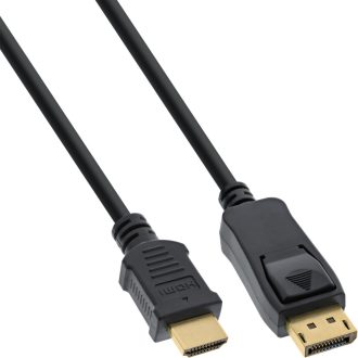   InLine 17183 video átalakító kábel 3 M DisplayPort HDMI A-típus (Standard) Fekete