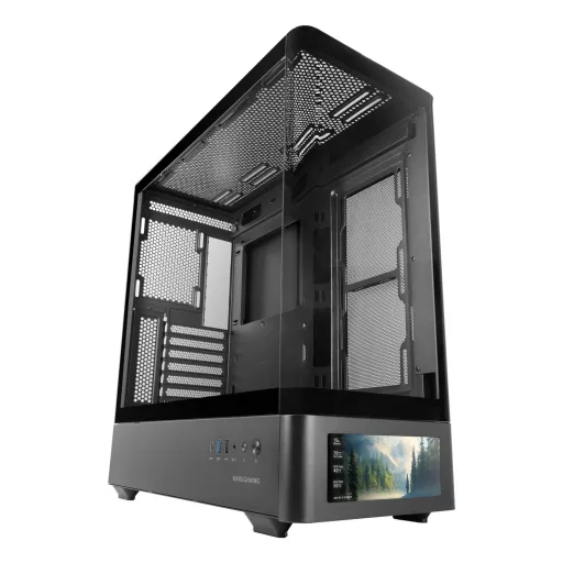 Mars Gaming MCLCDPRO Midi Tower Fekete