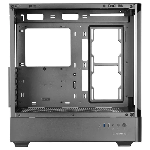Mars Gaming MCLCDPRO Midi Tower Fekete