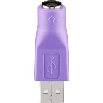 Goobay 68918 csatlakozó átlakító USB Type-A PS/2 Ibolya