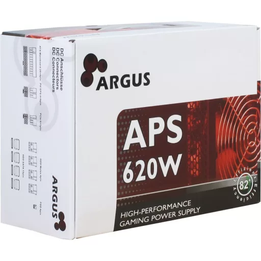 Inter-Tech Argus APS 620 W 20+4 pin ATX ATX Fekete