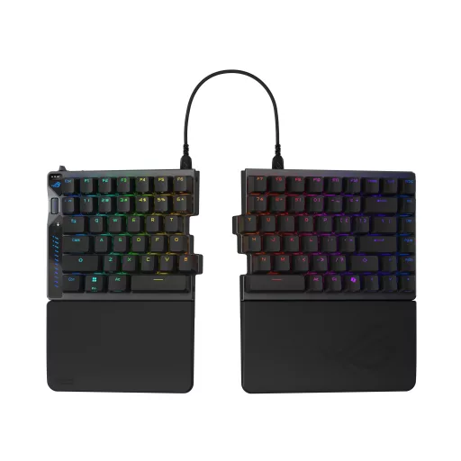 ASUS ROG Falcata billentyűzet Játék USB + RF Wireless + Bluetooth QWERTY Fekete