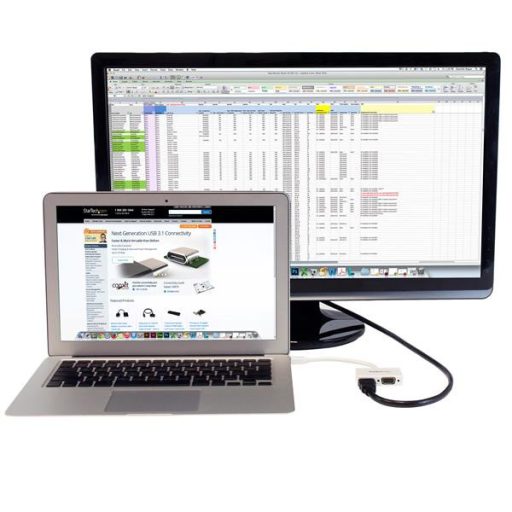 StarTech.com MDP2HDVGAW video átalakító kábel 0,15 M Fehér