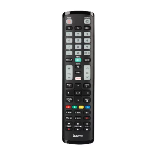 Hama 00221060 távirányító Vezeték nélküli infravörös TV Nyomógombok