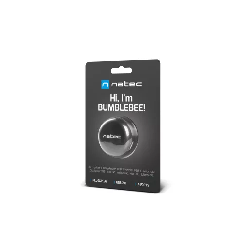 NATEC Bumblebee USB 2.0 480 Mbit/s Fekete