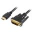 Sharkoon 1m, HDMI/DVI-D Fekete