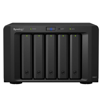 Synology DX517 lemeztömb 0 TB Asztali Fekete
