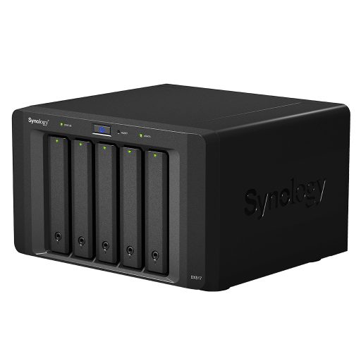Synology DX517 lemeztömb 0 TB Asztali Fekete