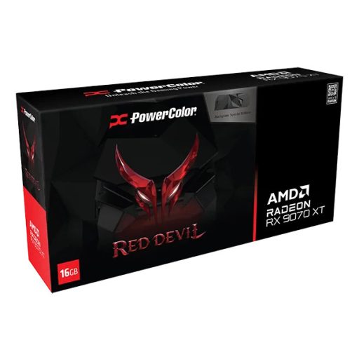 PowerColor Red Devil Radeon RX 9070 XT Backplate Special Edition AMD 16 GB GDDR6