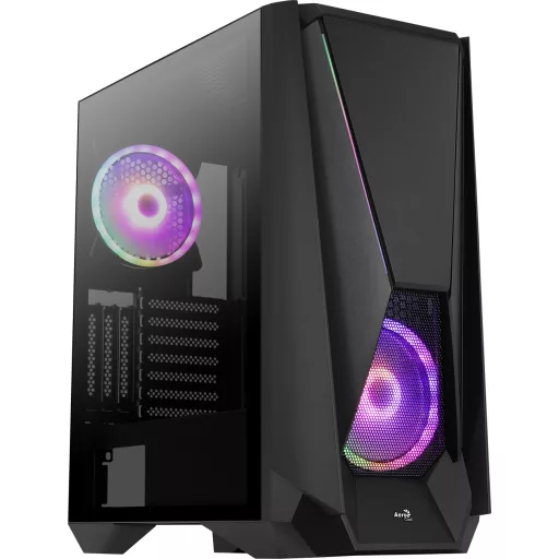 Aerocool Visor Midi Tower Fekete