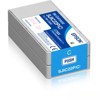 Epson SJIC22P(C) tintapatron 1 db Eredeti Cián