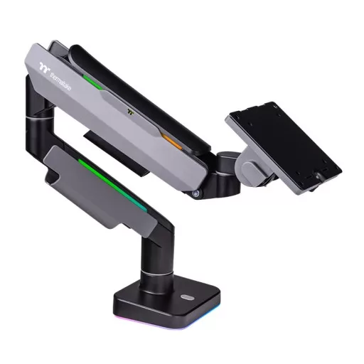 Thermaltake GEA-MSR-SMSBLK-01 asztali TV konzol 124,5 cm (49") Fekete, Szürke