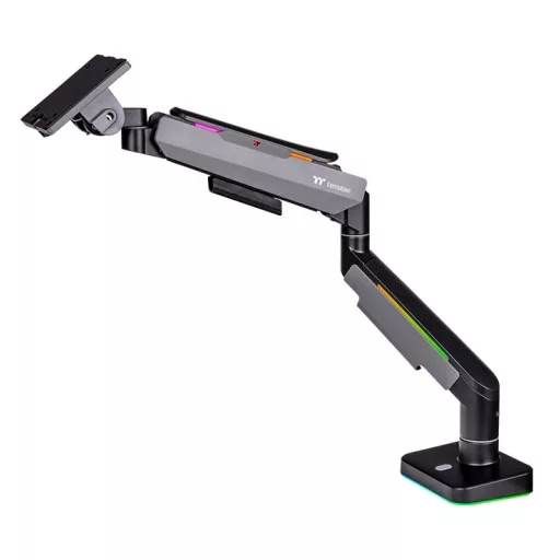 Thermaltake GEA-MSR-SMSBLK-01 asztali TV konzol 124,5 cm (49") Fekete, Szürke