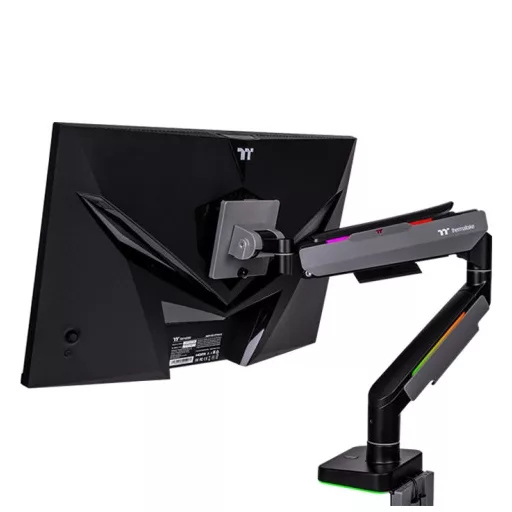 Thermaltake GEA-MSR-SMSBLK-01 asztali TV konzol 124,5 cm (49") Fekete, Szürke