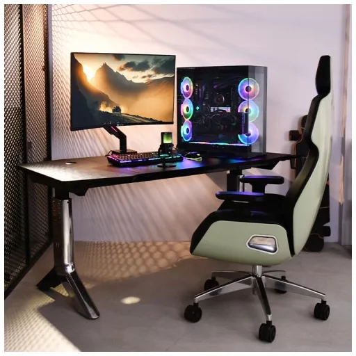 Thermaltake GEA-MSR-SMSBLK-01 asztali TV konzol 124,5 cm (49") Fekete, Szürke