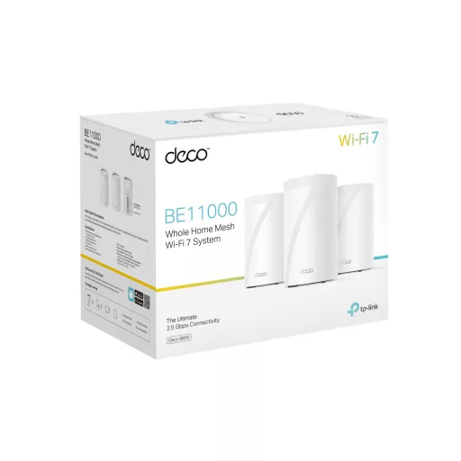TP-Link Deco BE65 Háromsávos (2,4 GHz / 5 GHz / 6 GHz) Wi-Fi 7 (802.11be) Fehér 4 Belső
