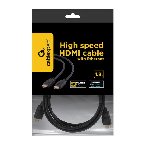 Gembird 1.8m HDMI M/M HDMI kábel 1,8 M HDMI A-típus (Standard) Fekete