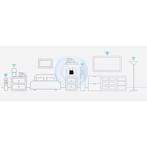 D-Link DWR-960 vezetéknélküli router Gigabit Ethernet Kétsávos (2,4 GHz / 5 GHz) 4G Fekete