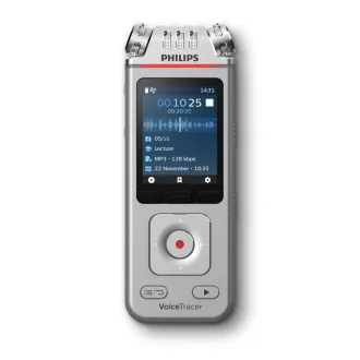   Philips DVT4115 Digital Voice Tracer Flash kártya Króm, Ezüst