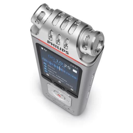 Philips DVT4115 Digital Voice Tracer Flash kártya Króm, Ezüst