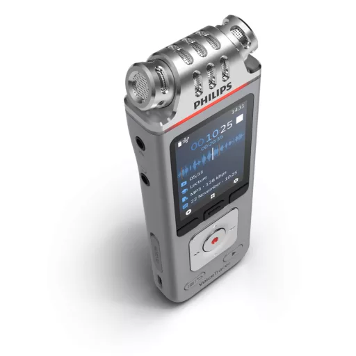 Philips DVT4115 Digital Voice Tracer Flash kártya Króm, Ezüst