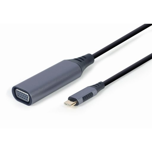 Cablexpert A-USB3C-VGA-01 video átalakító kábel 0,15 M USB C-típus VGA (D-Sub) Szürke
