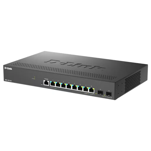 D-Link DMS-1250-10S/E hálózati kapcsoló Vezérelt 2.5G Ethernet (100/1000/2500) Fekete