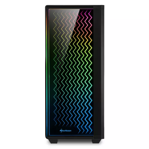 Sharkoon RGB LIT 200 Midi Tower Fekete