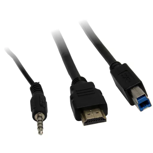 Inter-Tech AS-42HUS KVM kapcsoló Fekete
