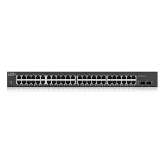   Zyxel GS1900-48HPv2 Vezérelt L2 Gigabit Ethernet (10/100/1000) Ethernet-áramellátás (PoE) támogatása Fekete