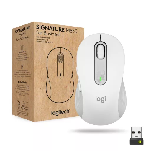 Logitech Signature M650 for Business egér Irodai Jobbkezes Bluetooth Optikai 4000 DPI