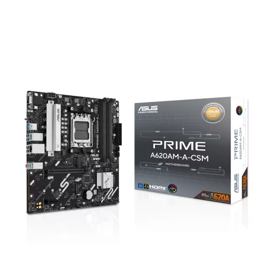 ASUS PRIME A620AM-A-CSM AMD A620A Socket AM5 Micro ATX