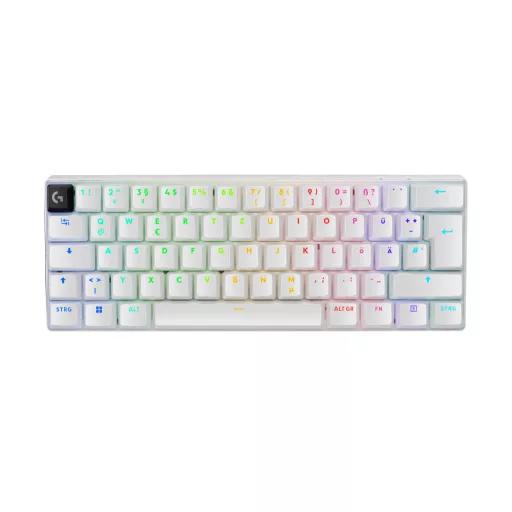 Logitech G 920-011924 billentyűzet Játék RF vezeték nélküli + Bluetooth QWERTZ Német Fehér