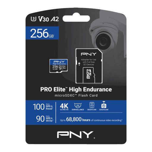PNY PRO Elite 256 GB MicroSDXC UHS-I Class 10