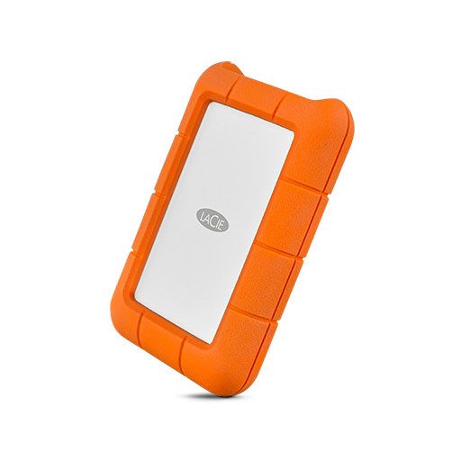 LaCie Rugged USB-C külső merevlemez 4 TB 5400 RPM 2.5" USB C-típus 3.2 Gen 1 (3.1 Gen 1) Narancssárga, Ezüst