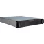 Inter-Tech 2U-20255 Rack Fekete, Rozsdamentes acél