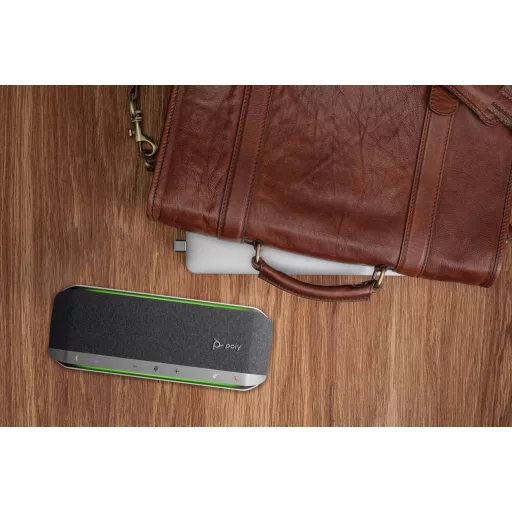 HP Poly Sync 40+ Microsoft Teams Certified USB-A USB-C Speakerphone +BT700 USB-A Adapter kihangosító Mobiltelefon/PC USB/Bluetooth Ezüst