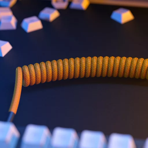 Glorious Gaming GLO-KB-ACC-CBL-COIL-GGLD billentyűzet-/egérkábel Arany 1,4 M