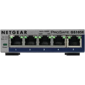   NETGEAR GS105E-200PES hálózati kapcsoló Vezérelt L2/L3 Gigabit Ethernet (10/100/1000) Szürke