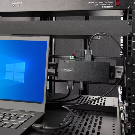 StarTech.com HB31C5A2CME hálózati csatlakozó USB 3.2 Gen 2 (3.1 Gen 2) Type-C 10000 Mbit/s Fekete
