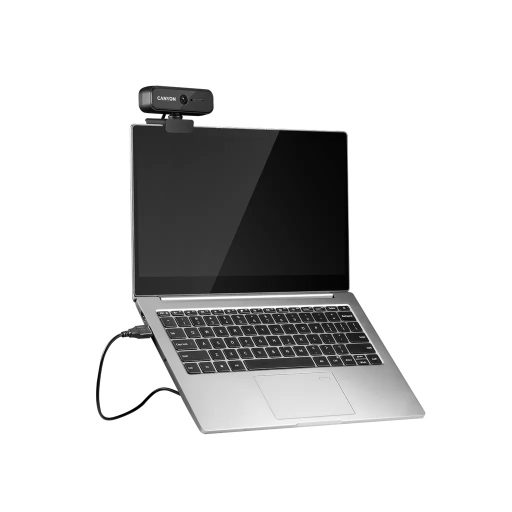 Canyon C2 webkamera 1 MP 1280 x 720 pixelek USB 2.0 Fekete