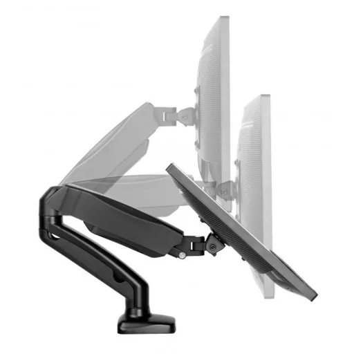 Techly ICA-LCD 514 asztali TV konzol 68,6 cm (27") Fekete