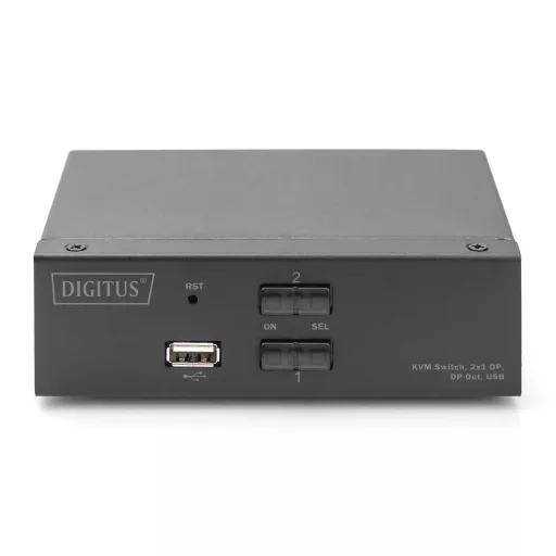 Digitus DS-12851 KVM kapcsoló Fekete