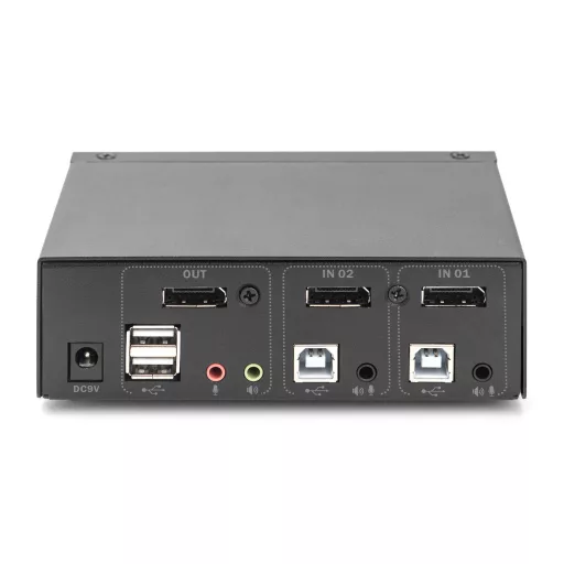 Digitus DS-12851 KVM kapcsoló Fekete